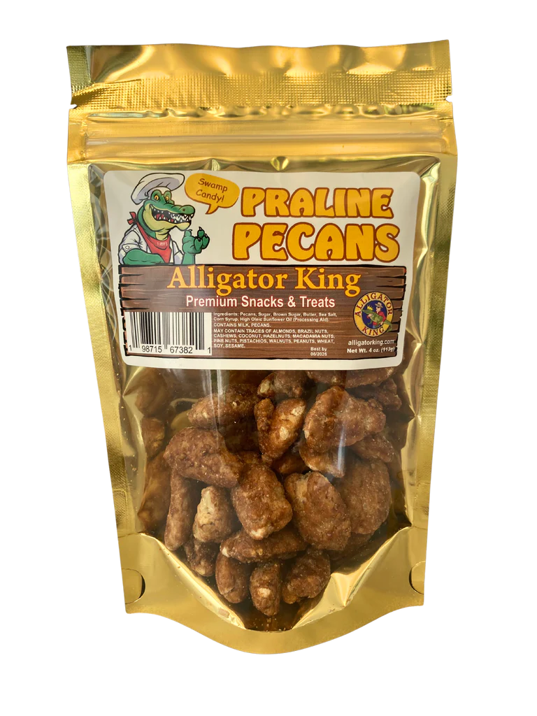 Praline Pecans Gator Grub Brand. 4 oz