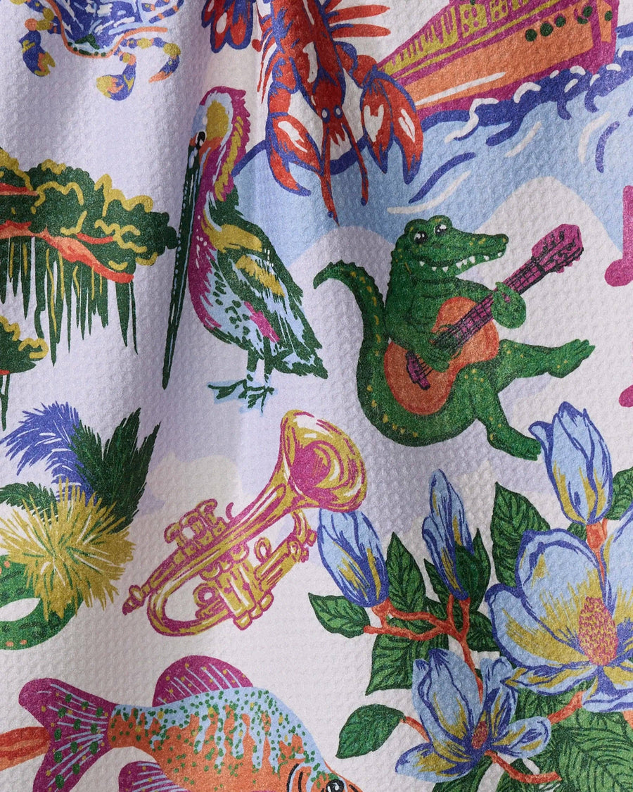 Greetings From Louisiana Tea Towel