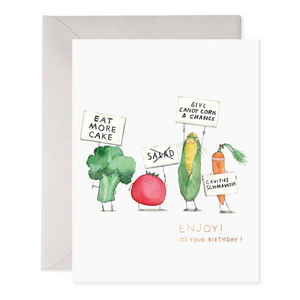 Veggie Strike Birthday Card