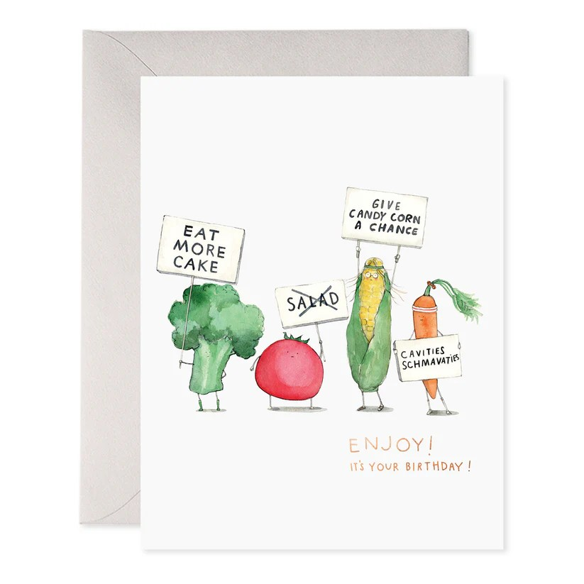 Veggie Strike Birthday Card