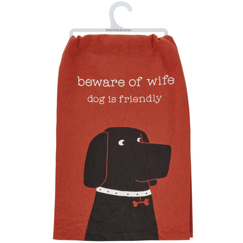 Dog Is Friendly Kitchen Towel