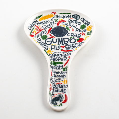 Gumbo Words Spoon Rest