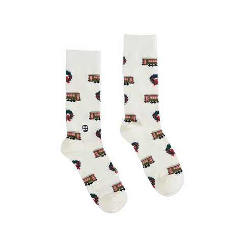 Christmas Streetcar Socks