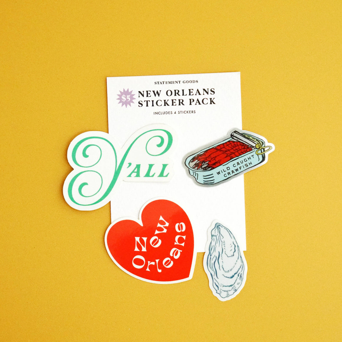 New Orleans Sticker Pack - Lilac Star