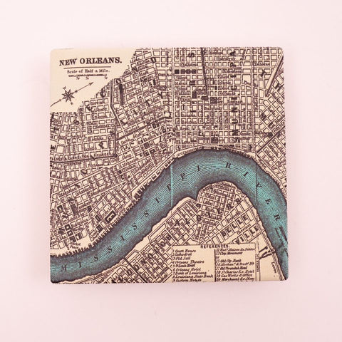 New Orleans Map Coaster