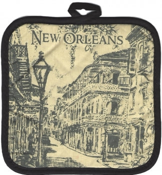 New Orleans Street Scene Potholder