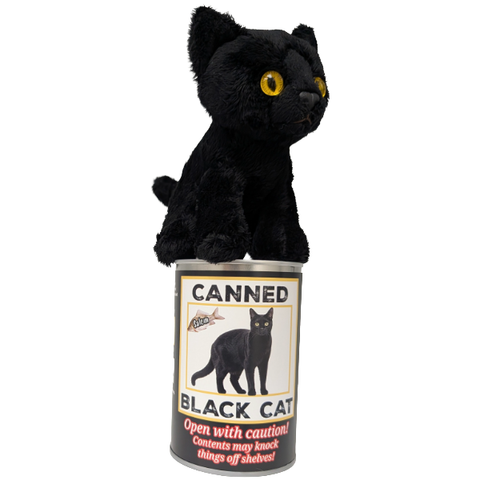 Salem the Canned Black Cat