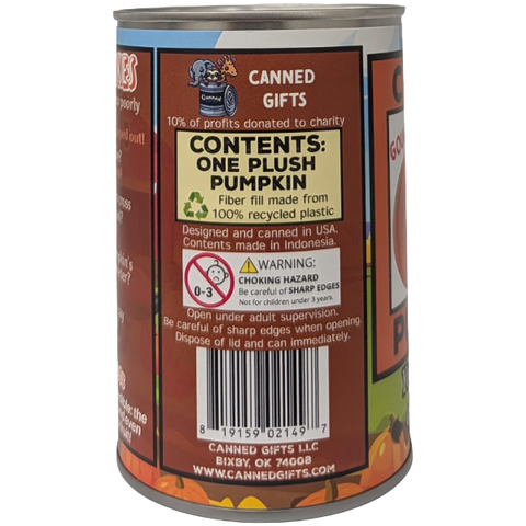 Gourdo the Canned Pumpkin