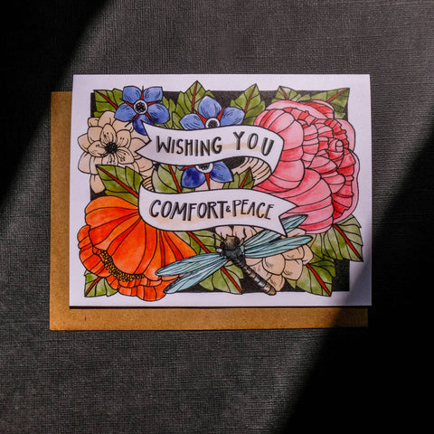 Wishing You Comfort And Peace Card