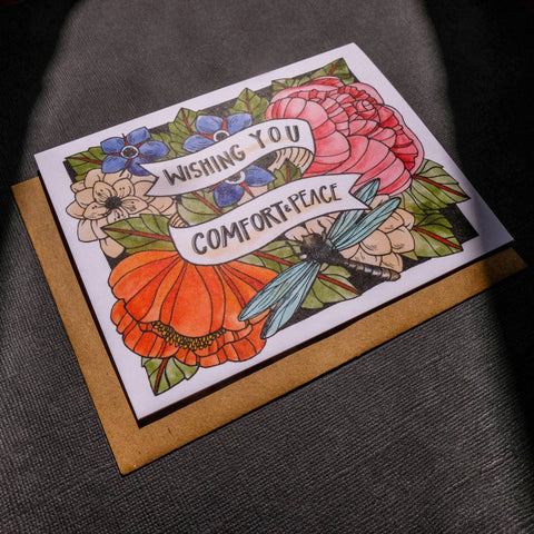 Wishing You Comfort And Peace Card