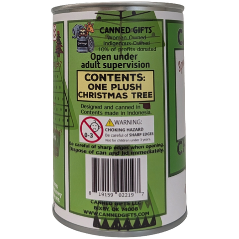 Spruce the Canned Christmas Tree - Plush in Can w/Jokes: Pop Top Lid
