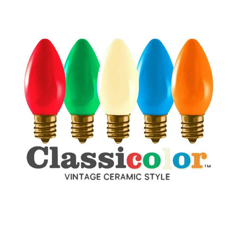 Tru-Tone Vintage Style Led Christmas Lights - C9 25-Light Set