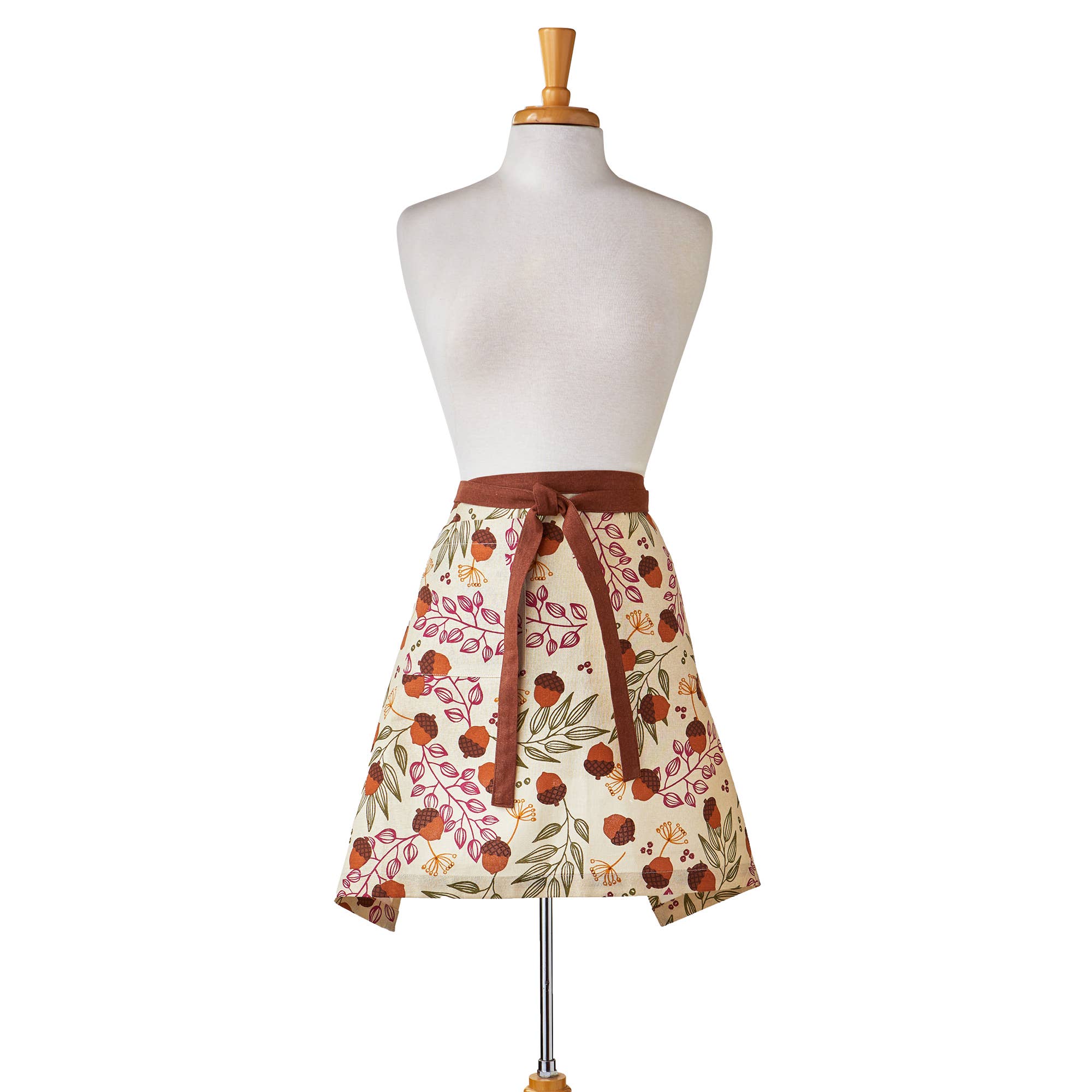Acorn Harvest Half Apron Multi 100% Cotton