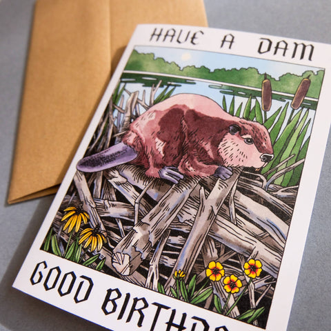 Have A Dam Good Birthday Card