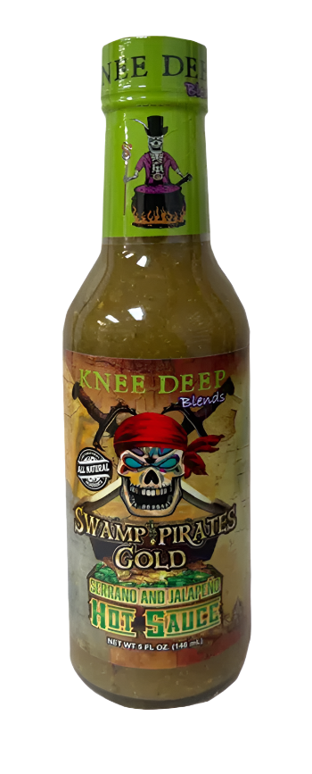 Swamp Pirate Gold Serrano & Jalapeno Hot Sauce