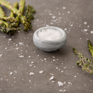 White Marble Herb & Salt Bowl