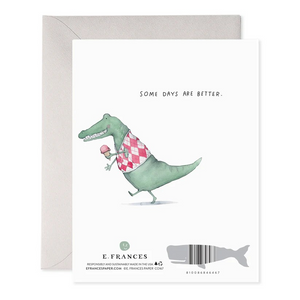 Alligator Hard Day Card