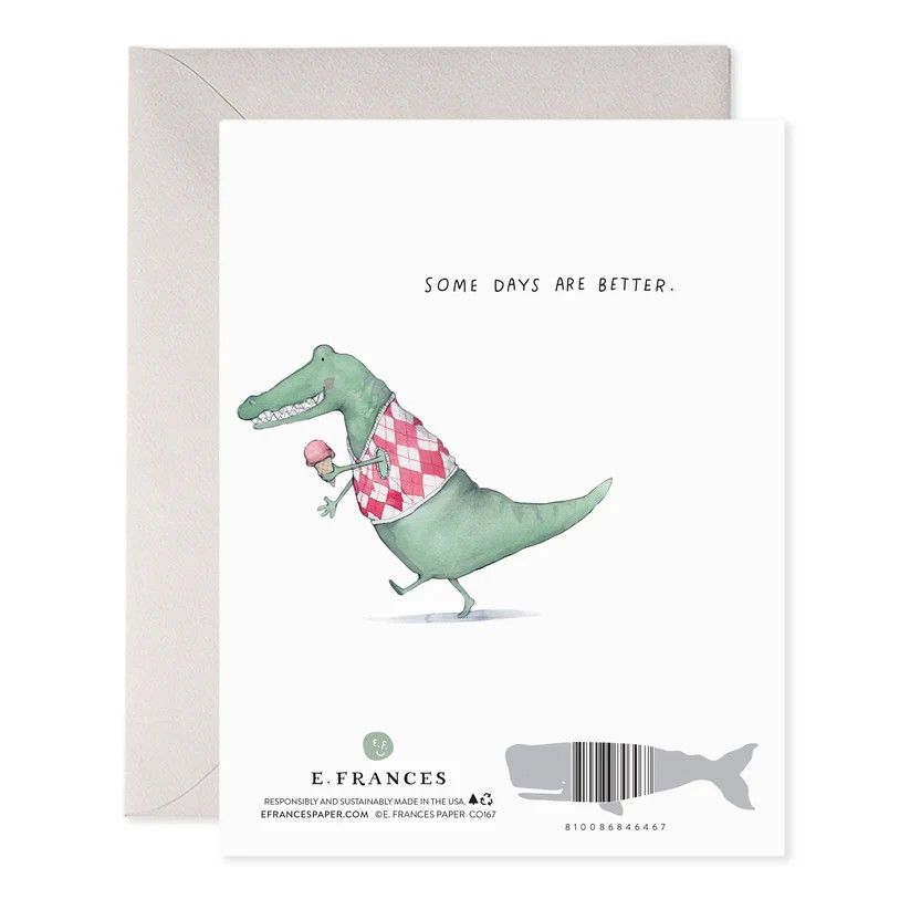 Alligator Hard Day Card