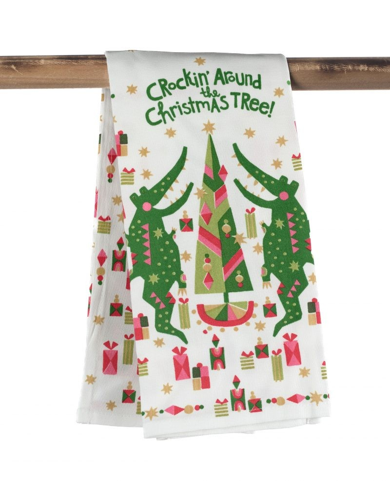 Crockin Around the Christmas Tree Towel