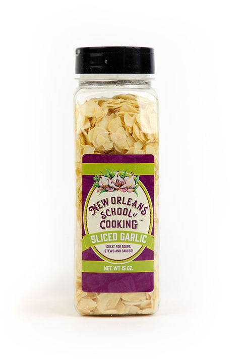 New Orleans School of Cooking Sliced Garlic