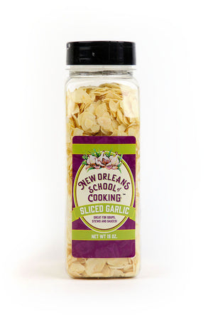New Orleans School of Cooking Sliced Garlic