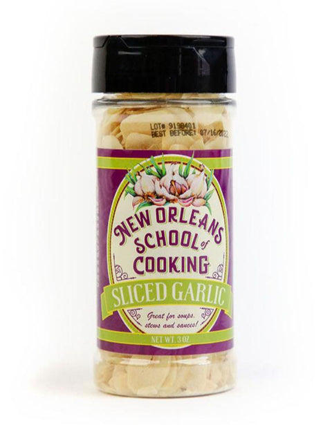 New Orleans School of Cooking Sliced Garlic