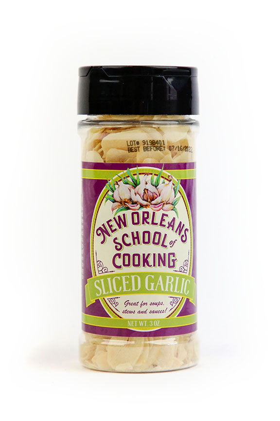 New Orleans School of Cooking Sliced Garlic