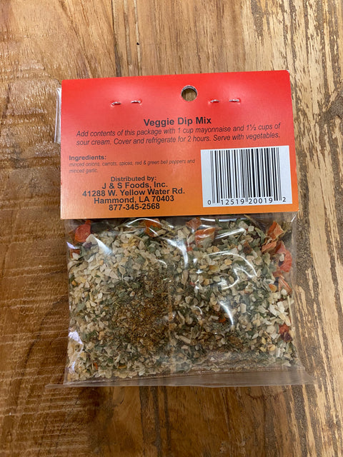 Cajun Country Veggie Dip Mix