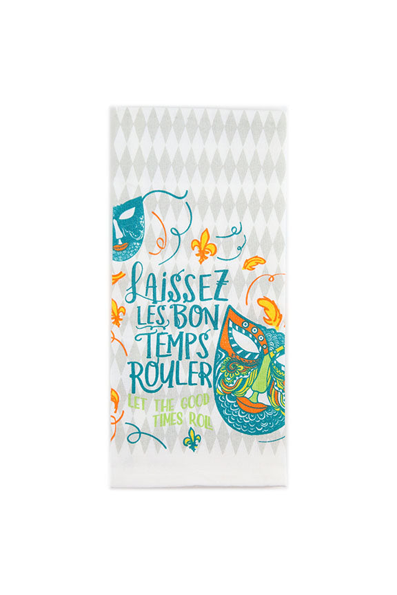 Laissez Le Bon Temps Rouler Tea Towel