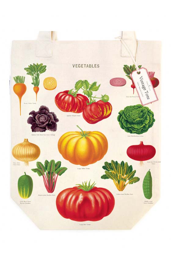 Vintage Vegetable Garden Tote Bag